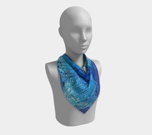 Blue Lagoon Square Scarf