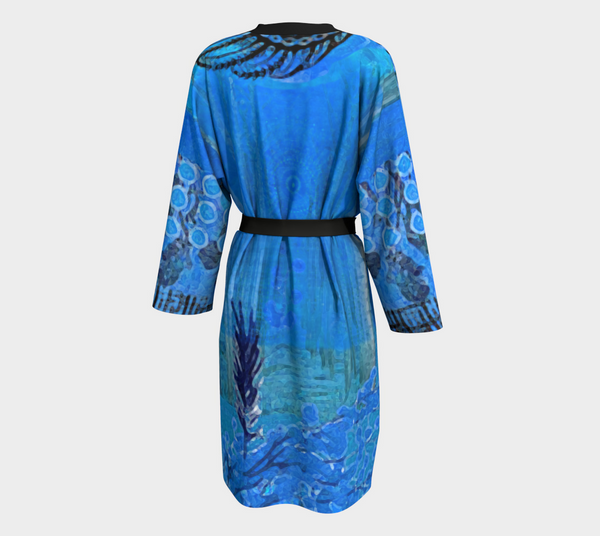 Blue Bayou Designer Peignoir Robe by Sheree Burlington