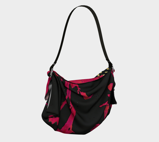 Magenta Wildflower Origami Tote Bag by Sheree Burlington