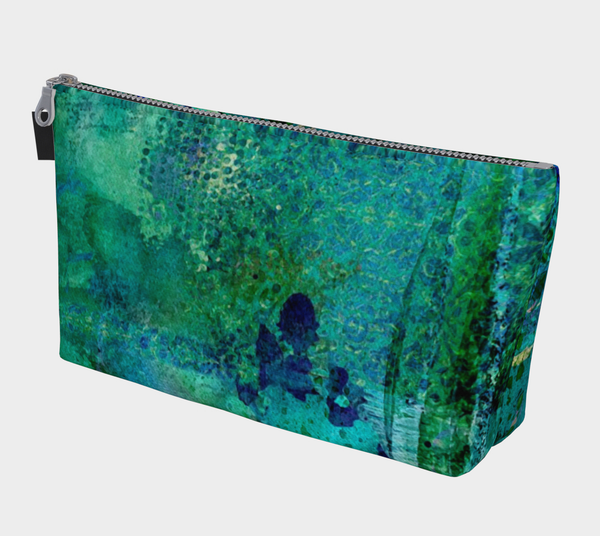 Teal Dissolve Makeup Bag by Sheree Burlington
