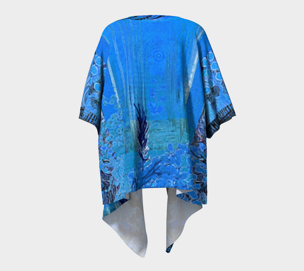 Blue Bayou Draped Kimono by Sheree Burlington