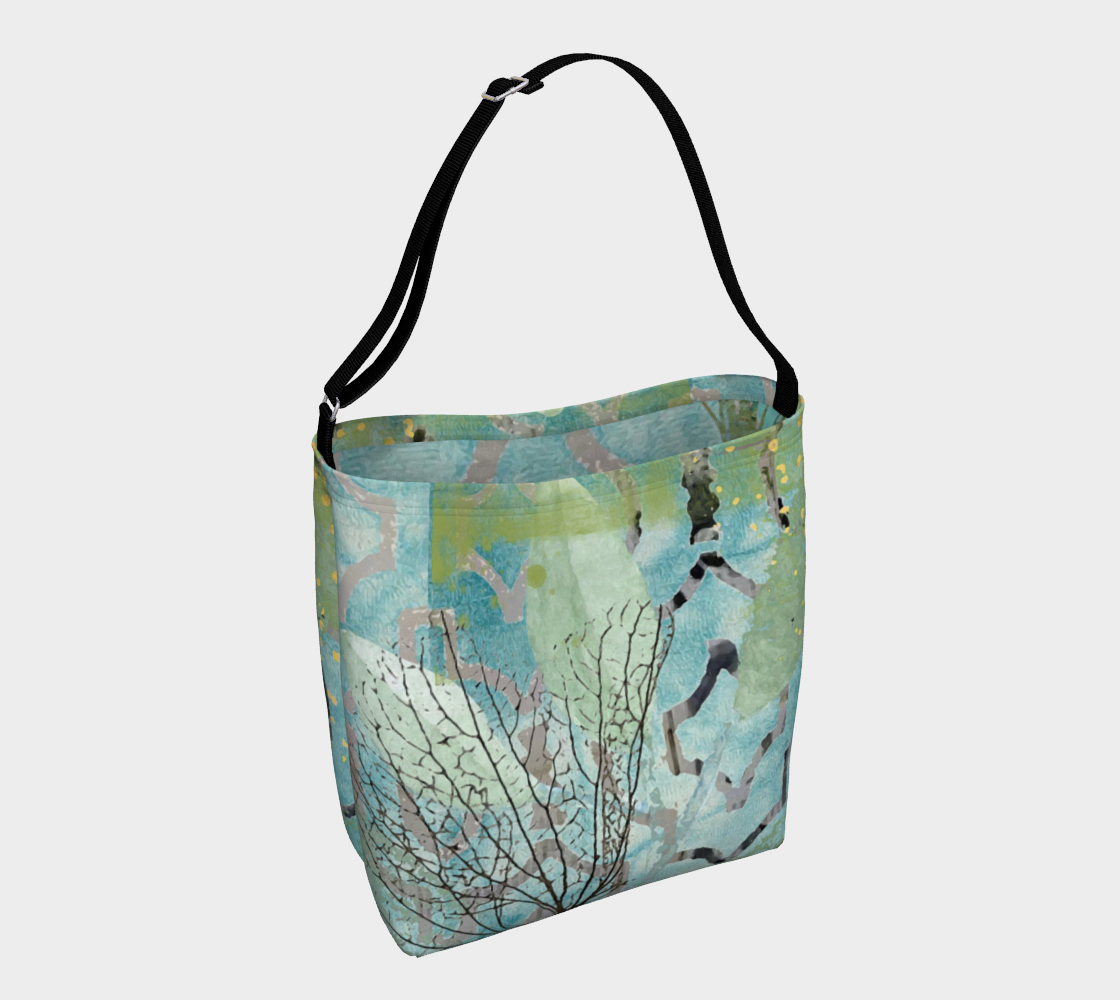 Teal Hydrangea Designer Tote Bag by Sheree Burlington