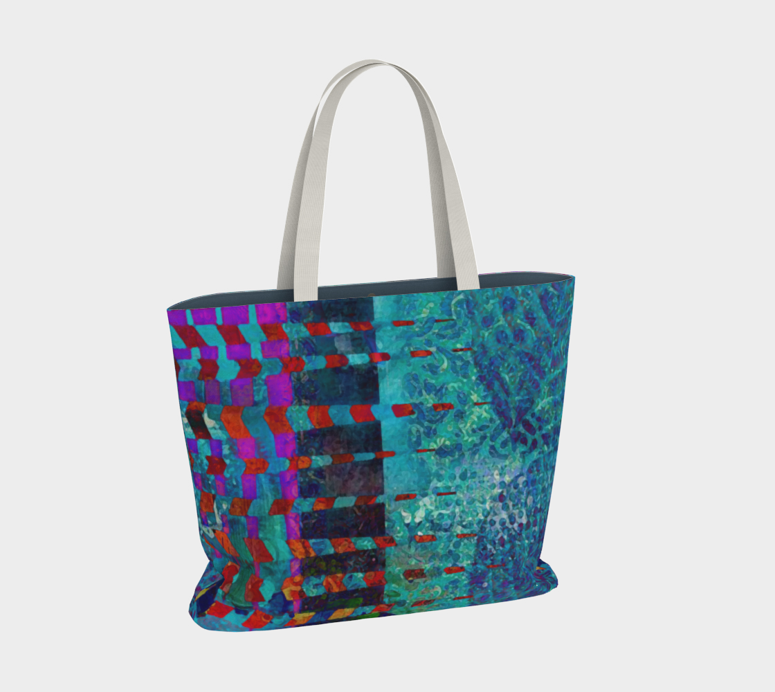 Fuchsia Jaggs Market Tote Bag by Sheree Burlington
