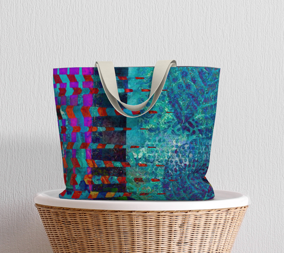 Fuchsia Jaggs Market Tote Bag by Sheree Burlington