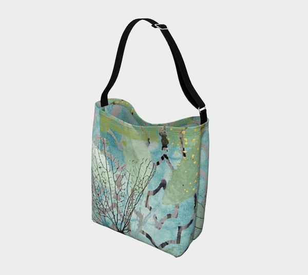 Teal Hydrangea Designer Tote Bag by Sheree Burlington