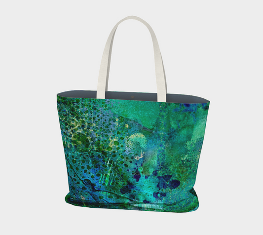 Teal Dissolve Market Tote Bag by Sheree Burlington