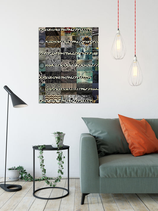 Black Quilt Abstract Art by Sheree Burlington