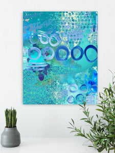 Blue Heaven Abstract Art by Sheree Burlington
