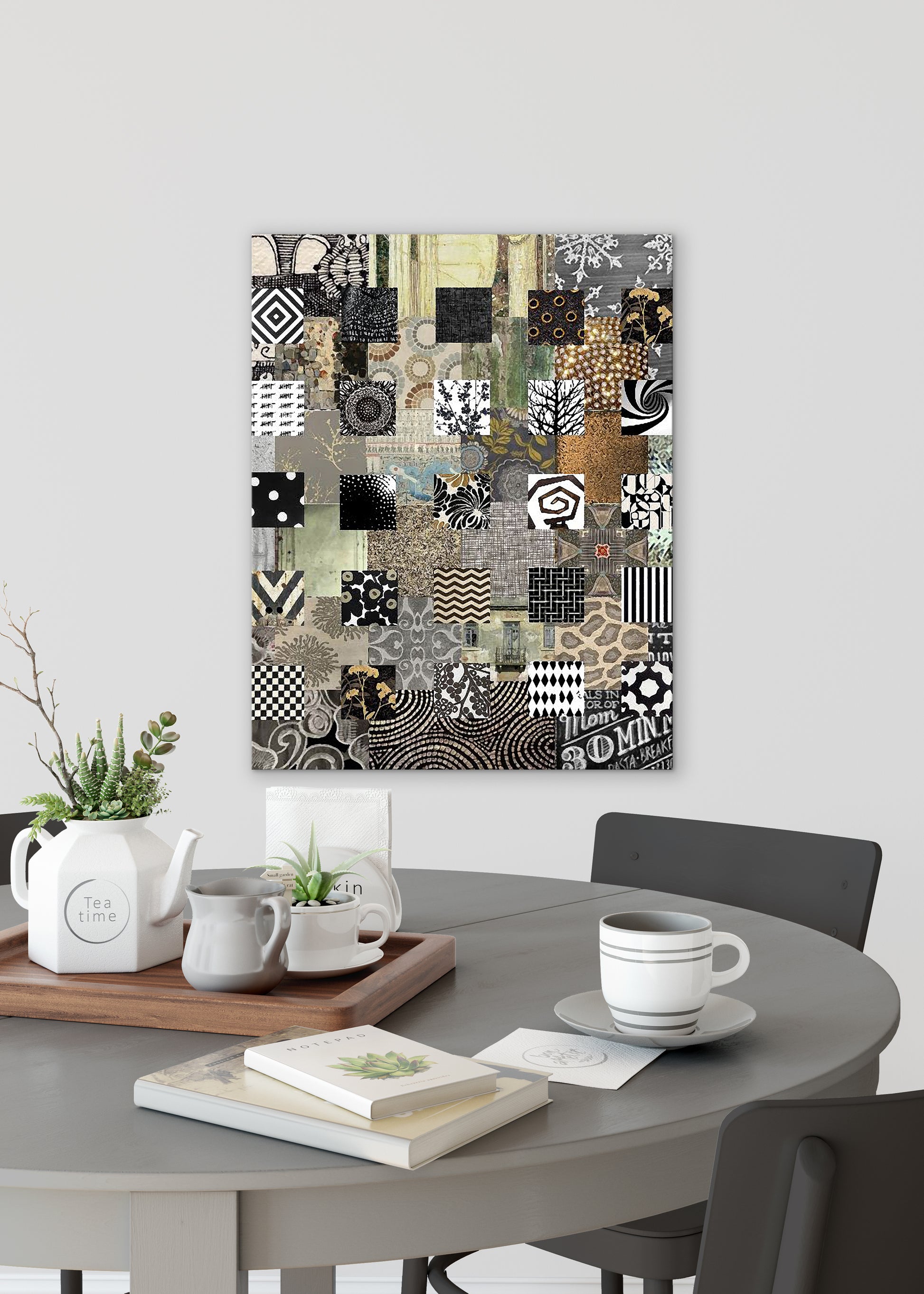 Bronze Quilt Abstract Art by Sheree Burlington