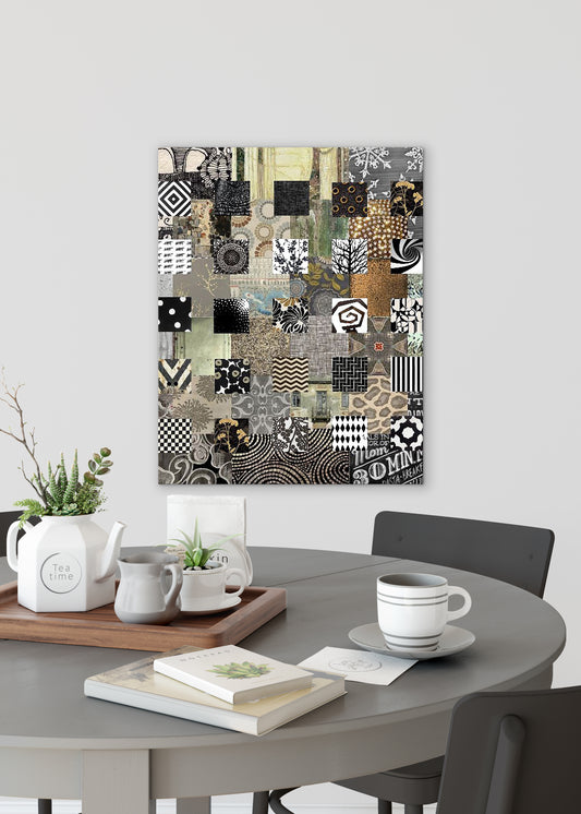 Bronze Quilt Abstract Art by Sheree Burlington