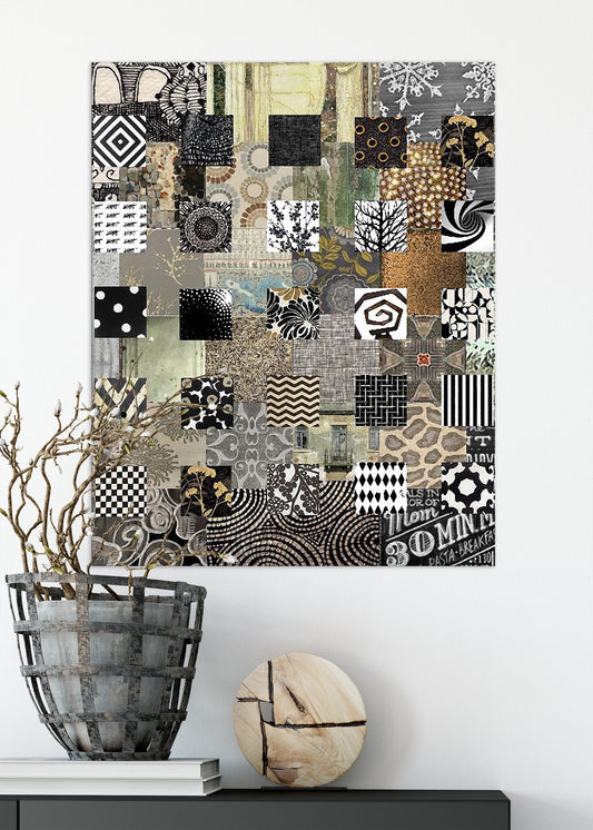 Bronze Quilt Abstract Art by Sheree Burlington