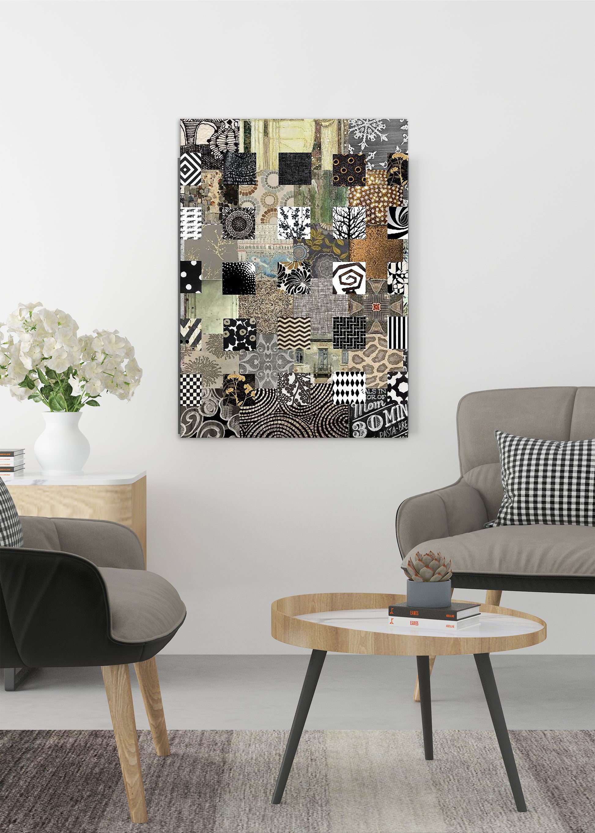 Bronze Quilt Abstract Art by Sheree Burlington