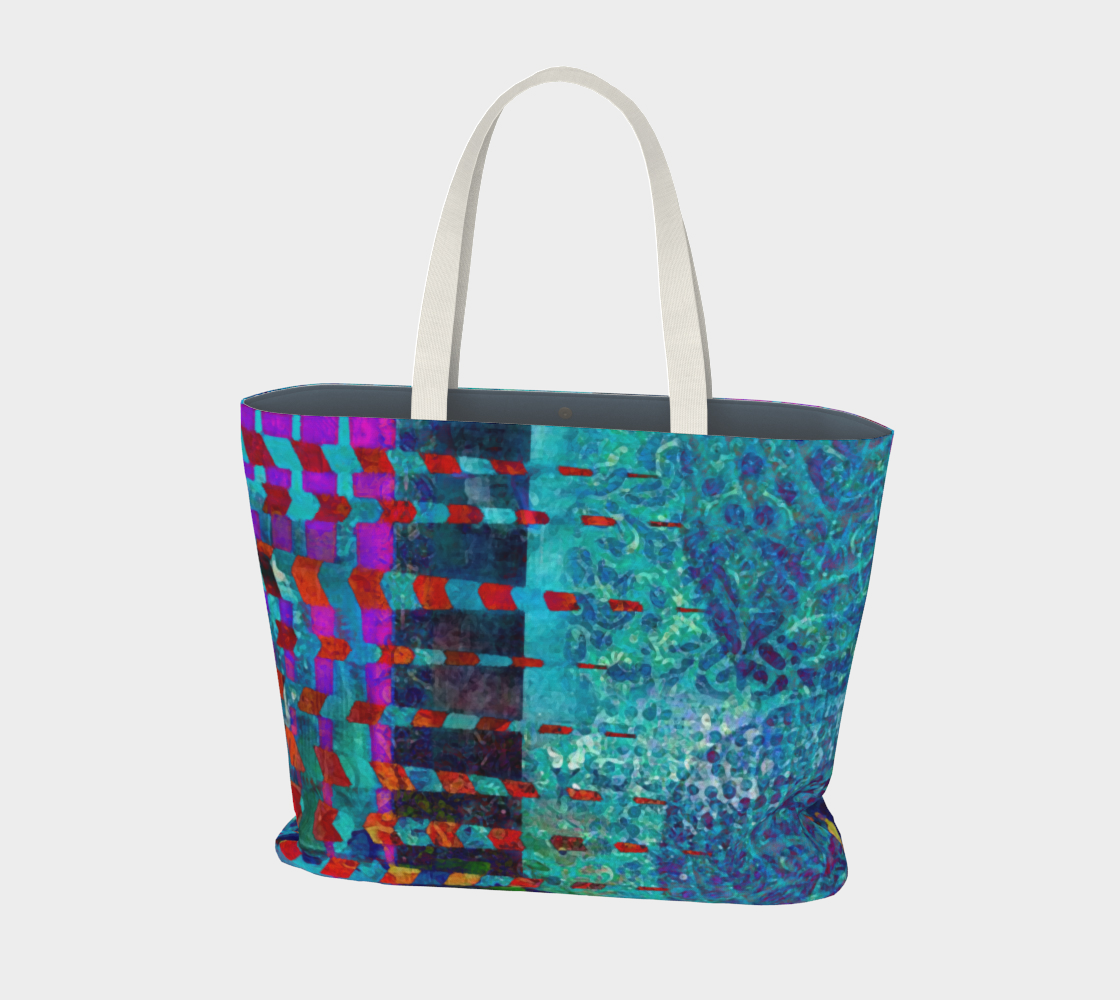 Fuchsia Jaggs Market Tote Bag by Sheree Burlington