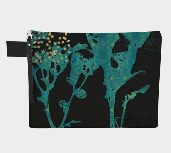 Teal Wildflower Carry-all
