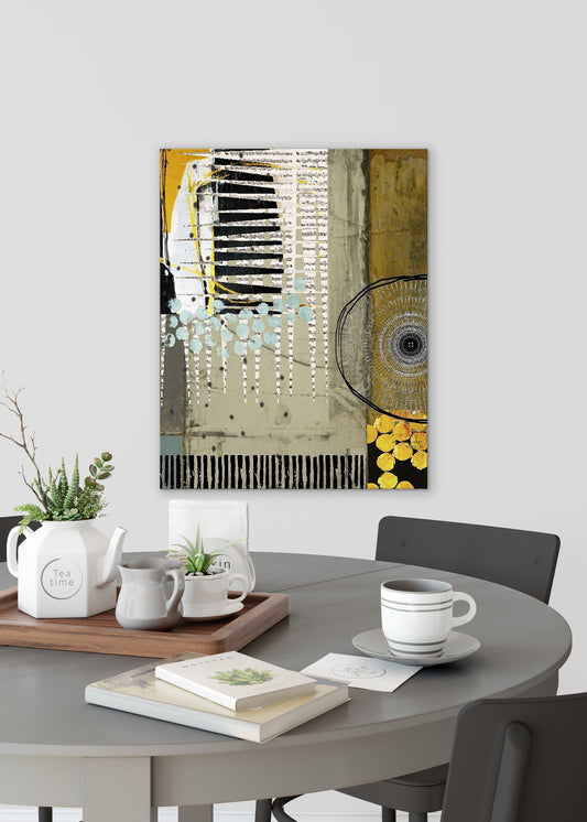 Coins Abstract Art by Sheree Burlington