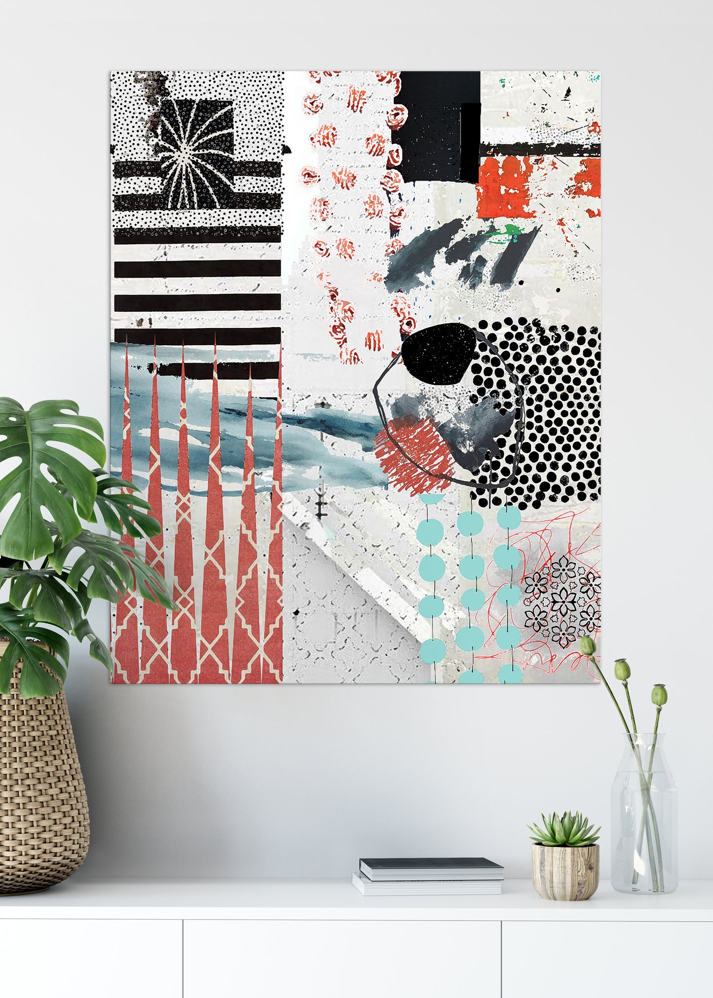 Coral Shards Abstract Art