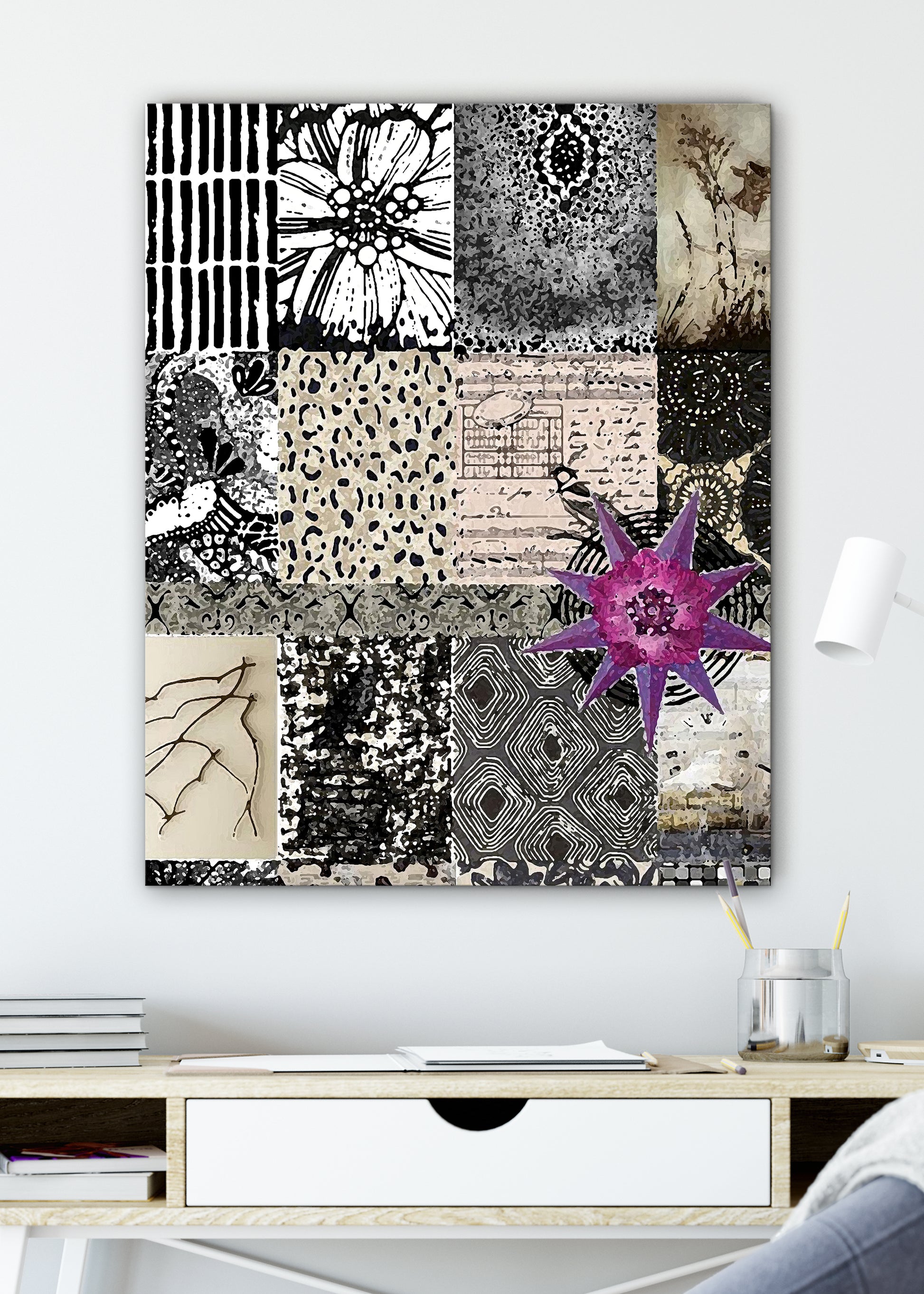 Dark Star Abstract Art by Sheree Burlington