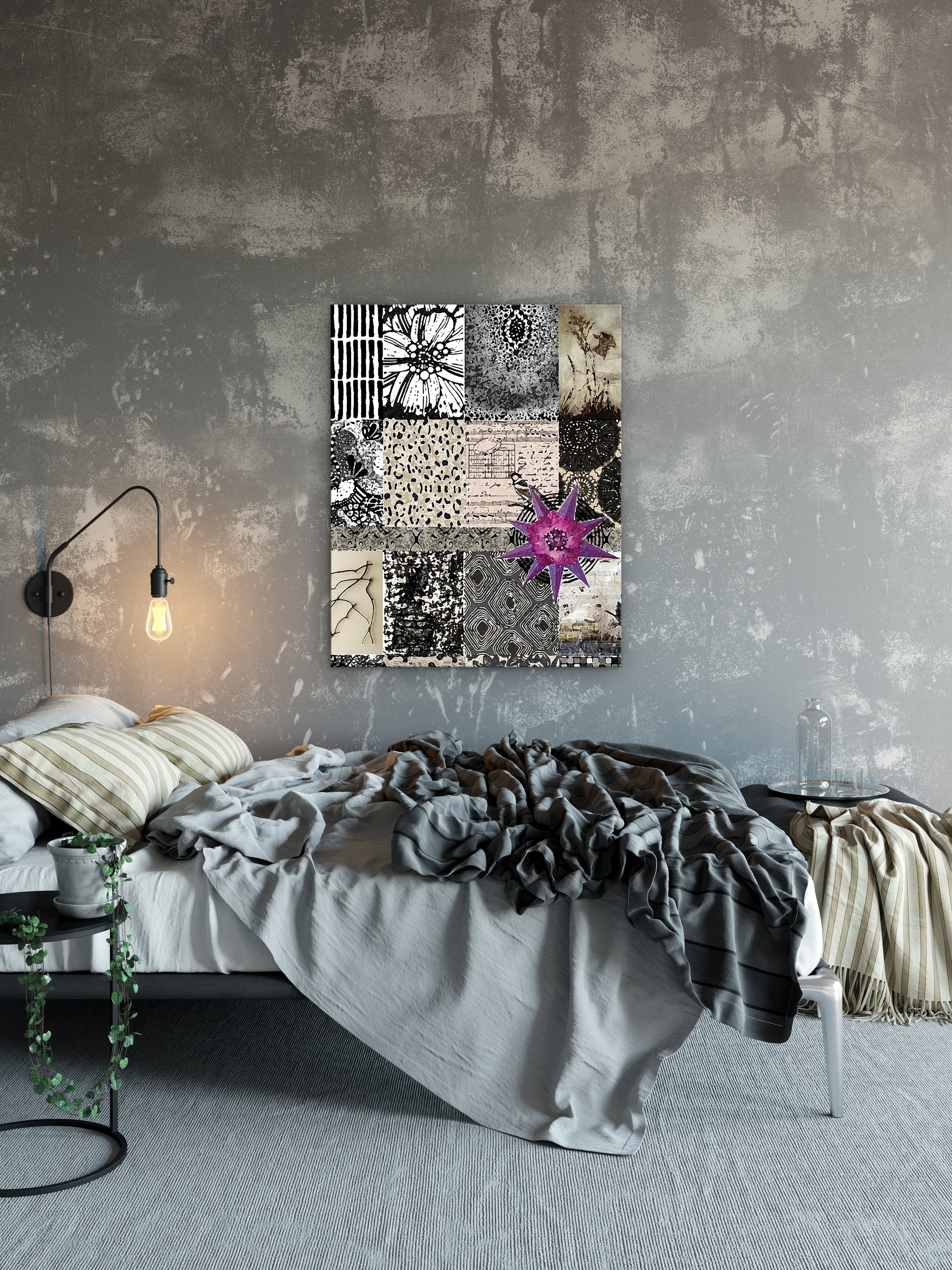 Dark Star Abstract Art by Sheree Burlington