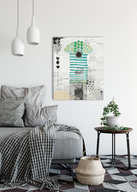 Fan Abstract Canvas Wrap