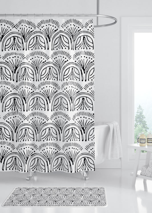Fan Designer Shower Curtain