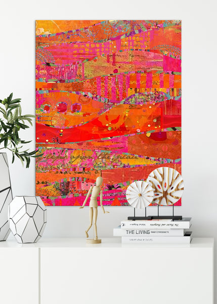 Firewalk Abstract Art by Sheree Burlington