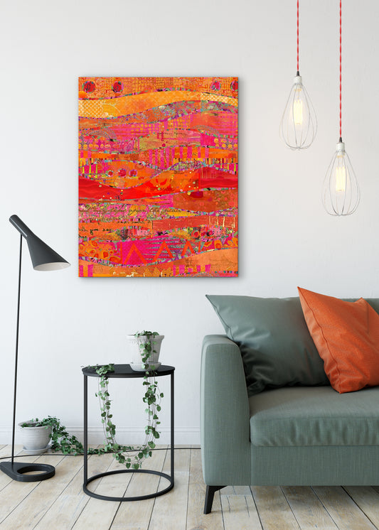 Firewalk Abstract Art by Sheree Burlington
