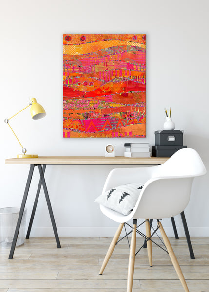 Firewalk Abstract Art by Sheree Burlington