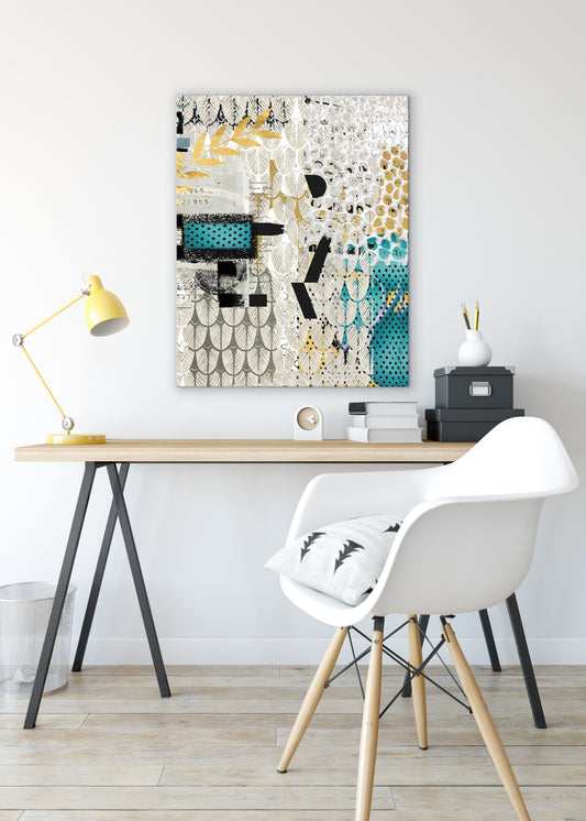 Hello Abstract Art by Sheree Burlington