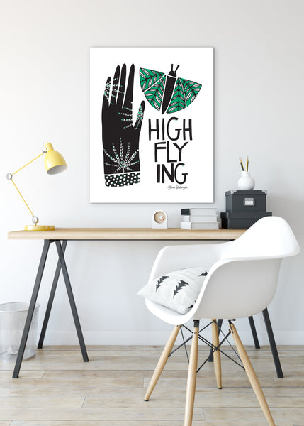 Printable High Flying Marijuana Art Print Sheree Burlington