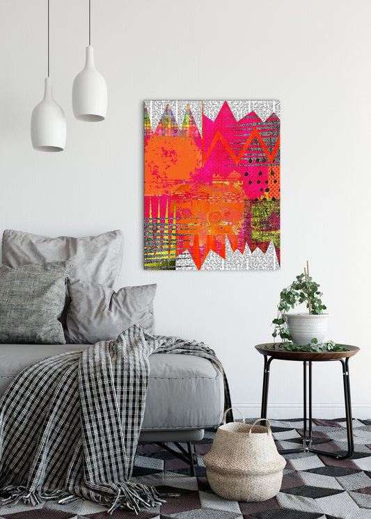 Hot Stuff Abstract Art by Sheree Burlington