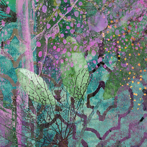 Lilac Dapple Market Tote Bag Art by Sheree Burlington
