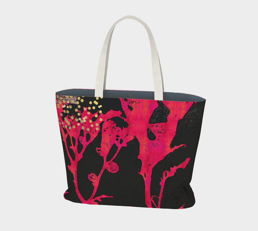 Magenta Wildflower Market Tote Bag by Sheree Burlington