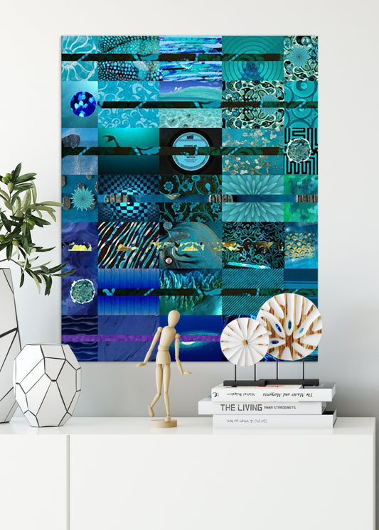 Midnight Abstract Art by Sheree Burlington