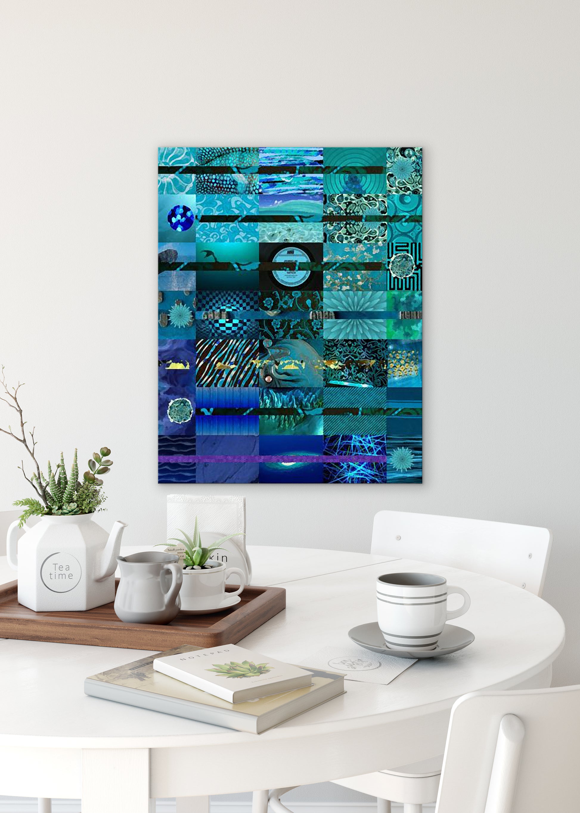 Midnight Abstract Art by Sheree Burlington
