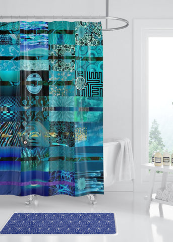 Midnight Designer Shower Curtain