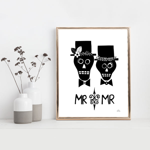 Printable Mr and Mr Wall Art