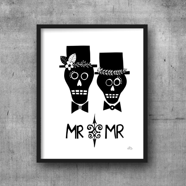 Printable Mr and Mr Wall Art