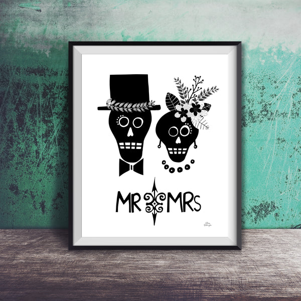 Printable Mr and Mrs Wall Art