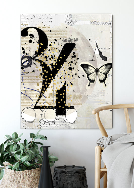 Numero Abstract Art by Sheree Burlington