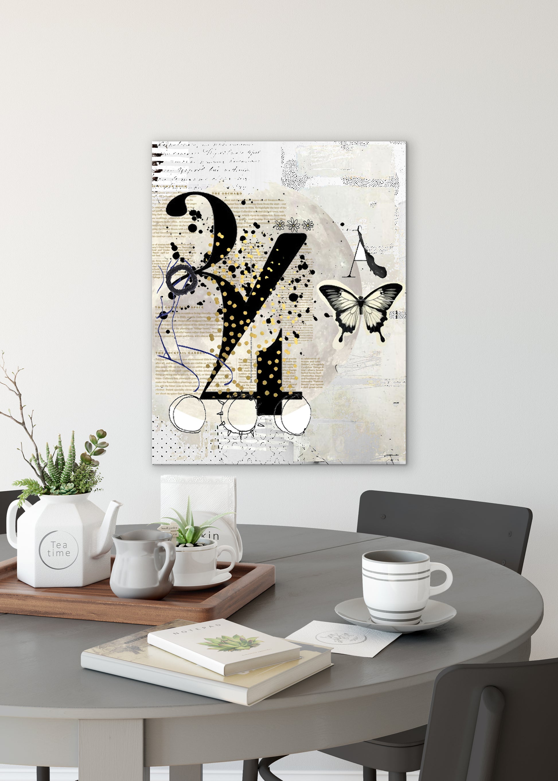 Numero Abstract Art by Sheree Burlington