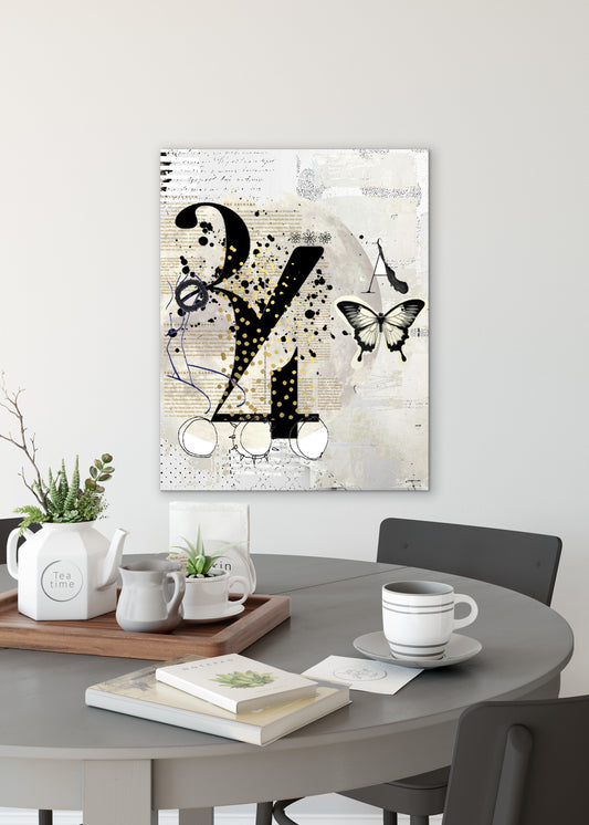 Numero Abstract Art by Sheree Burlington
