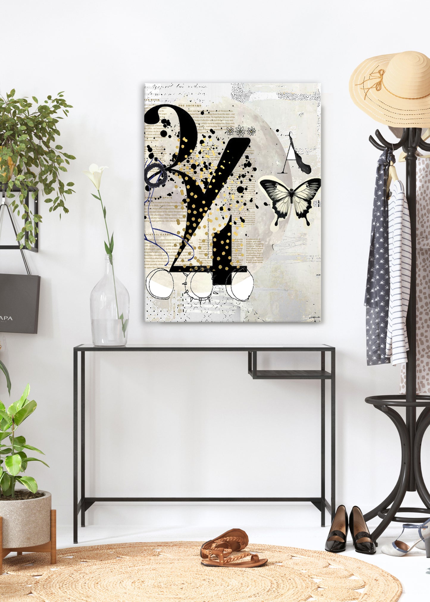 Numero Abstract Art by Sheree Burlington