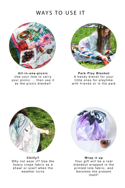 Origami Tote Bag Uses by Sheree Burlington