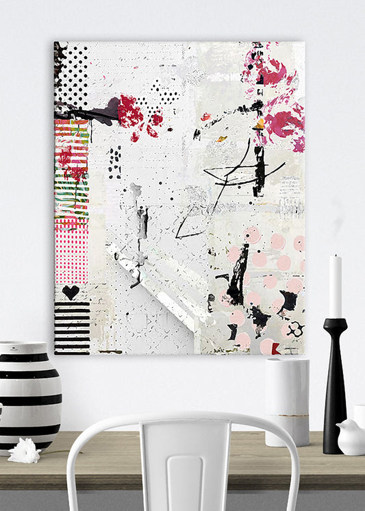 Pretty Pink Abstract Art by Sheree Burlington