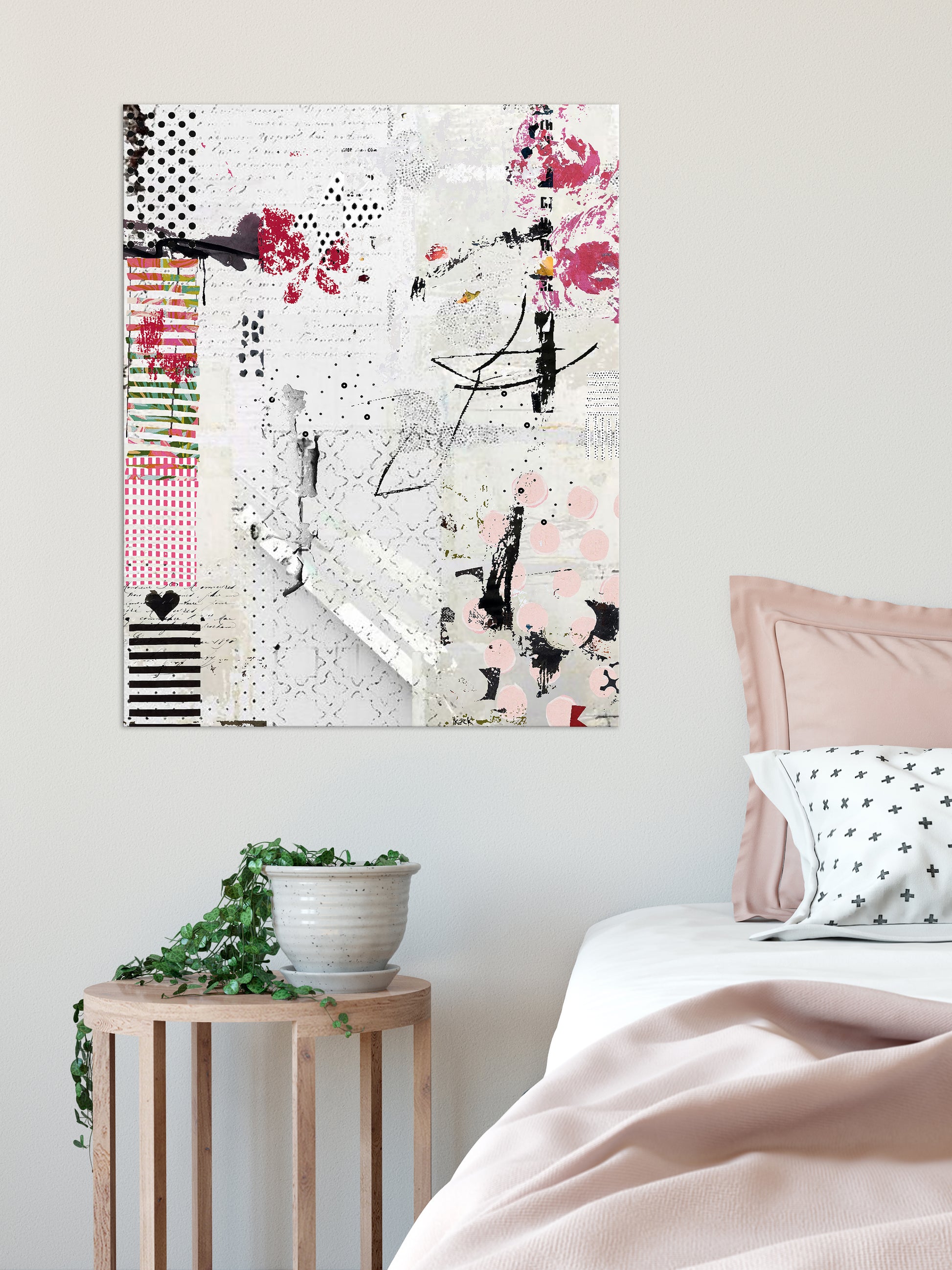 Pretty Pink Abstract Art by Sheree Burlington