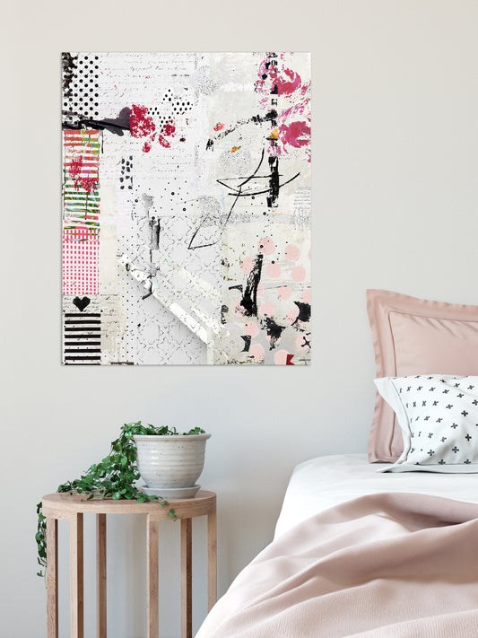 Pretty Pink Abstract Art by Sheree Burlington