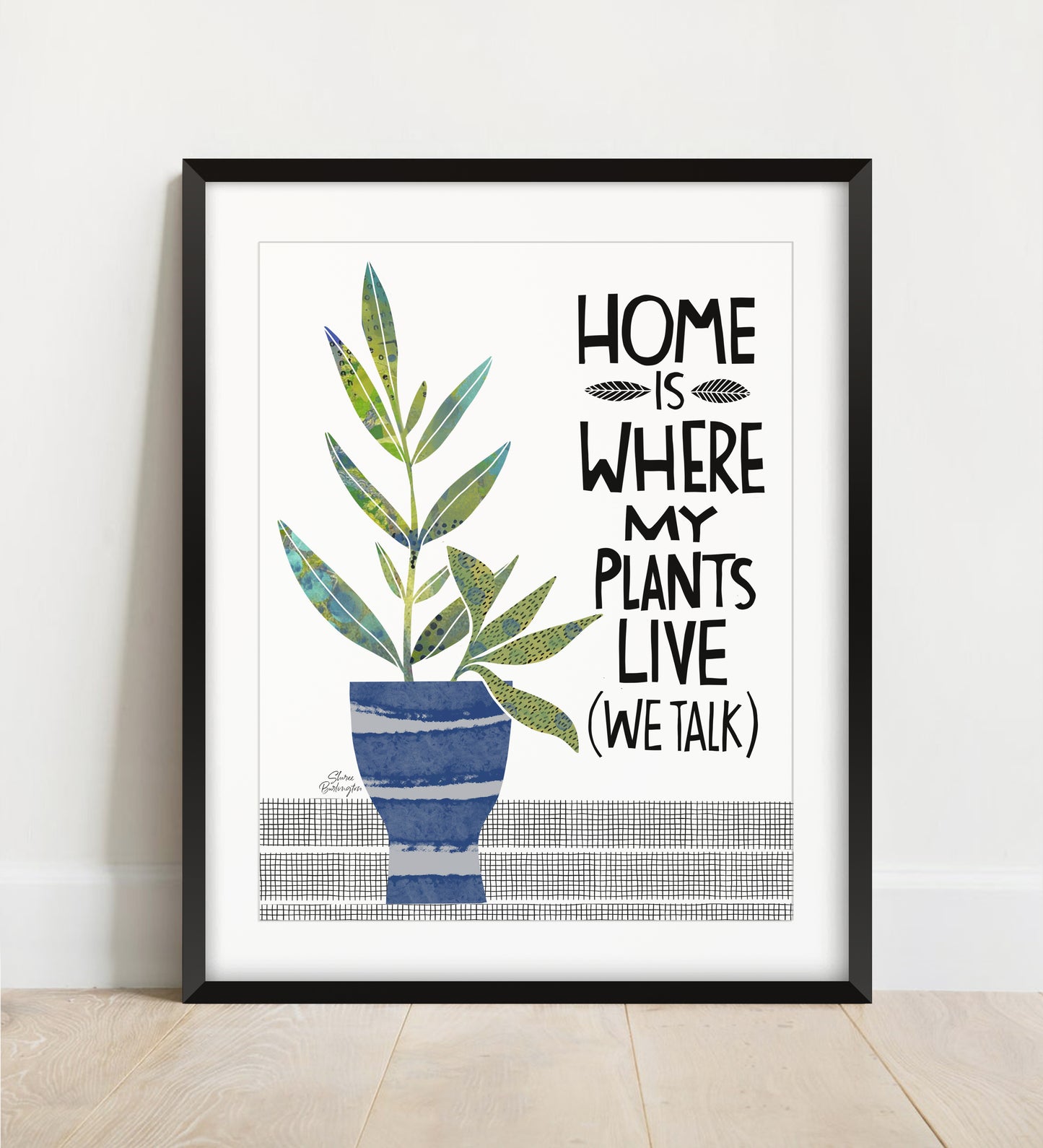Printable We Talk Plant Wall Art